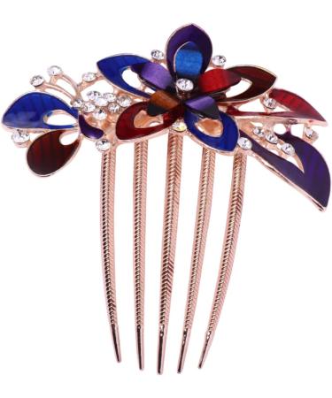 FOYTOKI Decorative Hair Combs Wedding Hair Rhinestone Hair Combs for Women Fashion Jewelry for Women Bridal Hair Comb Flower Crystal Bride Clip Hair Fork Clip Dense Bridesmaid Hair Piece - Buy Online on GoSupps.com