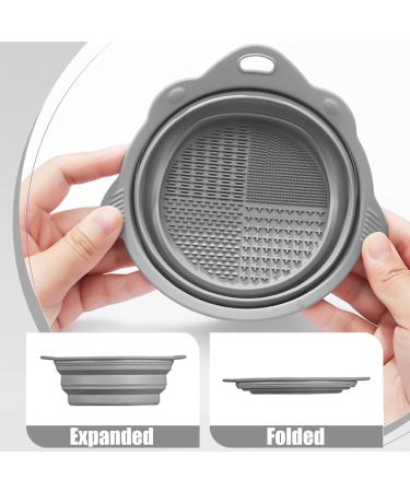 Buy Silicone Makeup Brush Cleaning Mat - Portable Scrubber with Suction Cup | Perfect for Valentine's Day Gifts (Gray - Buy Online on GoSupps.com