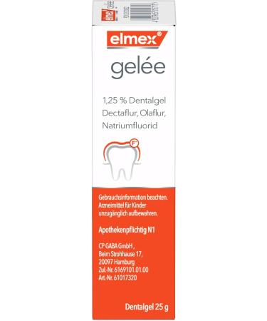Elmex Gelee 25g - Professional Toothpaste Gel for Optimal Dental Care | Weekly Use | Ship Worldwide - Buy Online on GoSupps.com