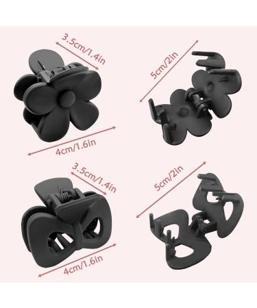 6 Small Hair Clamps (4 cm/1.5 inch) - Cute Two-Row Teeth Clips for High Ponytails | 2 Styles Available - Buy Online on GoSupps.com