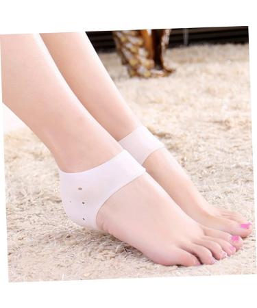 Healeved 6 Pairs Silicone Ankle Cover Heel Protectors Shoe Pads Shoe Mats Heel Protective Sleeve Gel Ankle Protectors Silicone Heel Guard Silicone Gel Insole Moisturizing White Sock - Buy Online on GoSupps.com