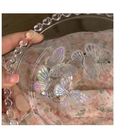 Cubaco 20pcs Butterfly & Small Hair Clips for Girls & Women - Clear White Cute Y2K Accessories - Buy Online on GoSupps.com