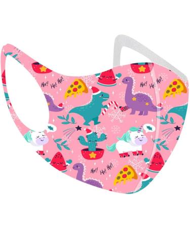 Riou 5-Piece Children's Christmas Mouth & Nose Protection - Washable Silk Neck Scarves for Girls | Breathable Dust Protection - Buy Online on GoSupps.com