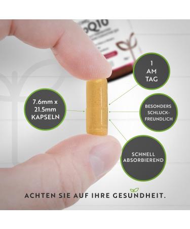 Buy Coenzyme Q10 200mg - Award-Winning Vegan Capsules (120) - High-Quality Plant-Based Q10 - Laboratory Tested in Germany - 4 Months Supply - Buy Online on GoSupps.com