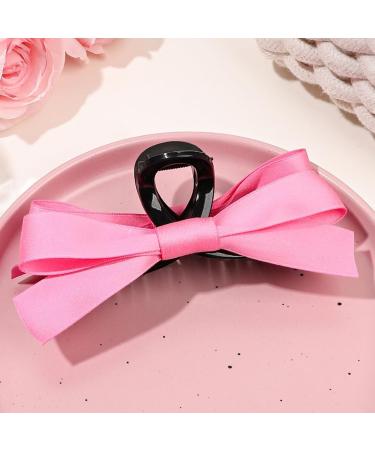 Set of 4 Big Bow Hair Claw Clips for Thick Hair - Non Slip Hair Bows for Women and Girls - Buy Online on GoSupps.com