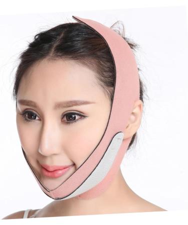 Angoily 1pc -lifting Artifact Slimming Belt Chin Strap Facial Lifting Belt Slim Strap Chin Lift V Shape Neoprene Material Pink Thin Noodles - Buy Online on GoSupps.com