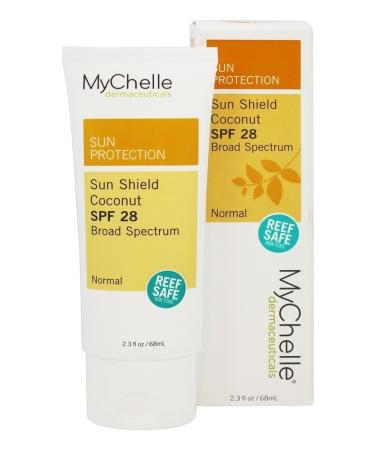 MyChelle Dermaceuticals - Sun Shield Sun Protection Lotion for Normal Skin Coconut 28 SPF - 2.3 fl. oz.