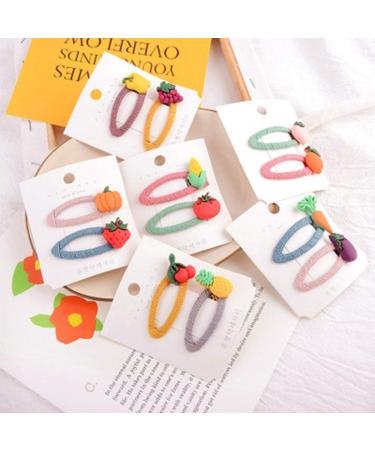 Shop Watenkliy 12-Piece Children's Hair Clips | Cute Fruit & Vegetable Hairpins for Girls - International Shipping Available - Buy Online on GoSupps.com