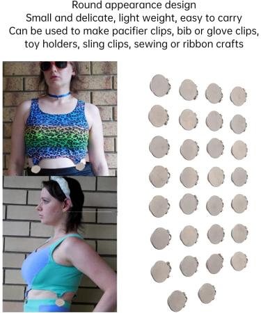 Metal Pacifier Clips - 30 PCS Stainless Steel Round Clips for Sewing | Durable Exquisite Baby Accessories - Buy Online on GoSupps.com