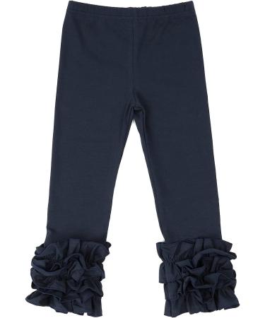 Hoolchean Girls Cotton Ruffle Leggings - Navy, 2-3 Years | Toddler & Baby - Buy Online on GoSupps.com