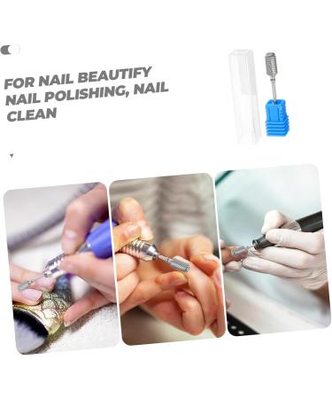 Housoutil Cuticle Drill Bit Front Nail Drill Tungsten Steel Tungsten Nail Drill 4.9x0.5cm As Shown - Buy Online on GoSupps.com