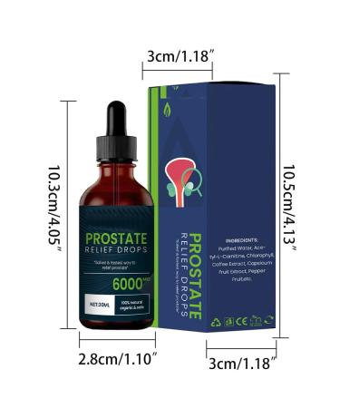 30ml Prostate Health Drops for Men | Supports Bladder Control & Urinary Health | Reduce Trips to the Bathroom | Natural Relief for Frequent Urination - Buy Online on GoSupps.com