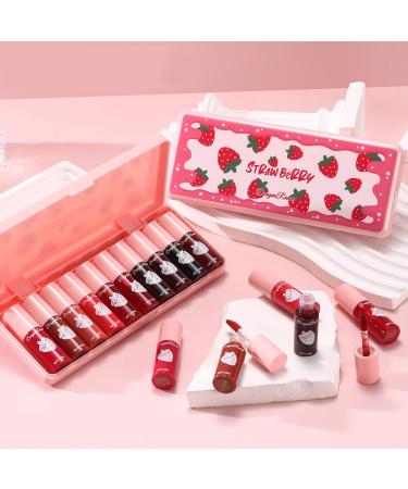 MYUANGO Lip Tint - 10 Colors Moisturizing Tinted Lip Stain & Hydrating Liquid Lipstick - Long Lasting Strawberry Color - Buy Online on GoSupps.com
