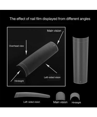 FEIlei 504Pcs Press on Nails Coffin Nail Tips Frosted Full Cover Fake Nail Artificial - Buy Online on GoSupps.com
