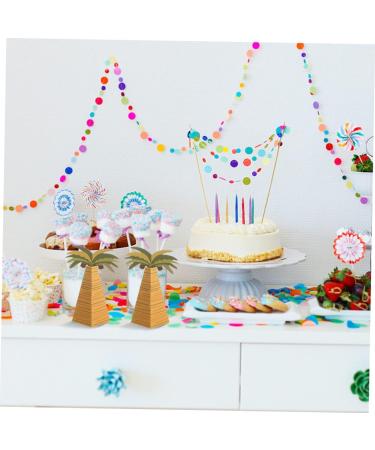 HOMSFOU 20pcs Boxes Coconut Palm Box Cookie Containers Gift Boxes Luau Party Bags Candy Containers Snack Birthday Treat Case Packaging Boxes Wedding Party Favors Paper Biscuit Hawaii - Buy Online on GoSupps.com