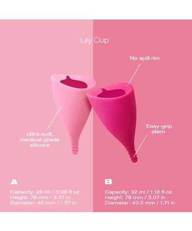 Intimina Lily Cup Size B | Ultra-Soft Menstrual Cup for up to 12 Hours | Reusable Period Protection | Medical-Grade Silicone | Women's Period Care - Buy Online on GoSupps.com