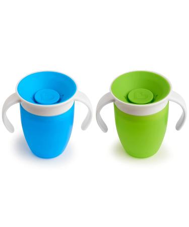 Munchkin Miracle 360 Drinking Cups & Cup Lid Bundle - 4-Pack Multi-Colored & Blue/Green for Babies & Toddlers | International Shipping Available - Buy Online on GoSupps.com