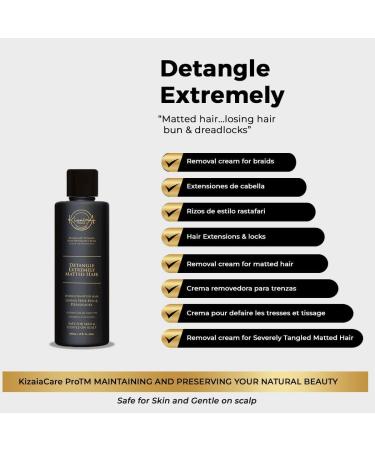 KizaiaCare Ultimate Matted Hair Remover Detangler - Painlessly Untangle Extremely Matted Hair, Dreadlocks, Extensions, Braids, Twists - For Depression Matted Hair - Buy Online on GoSupps.com