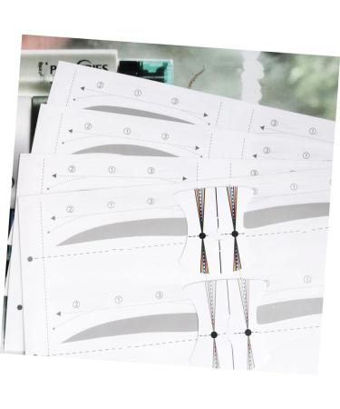 FOMIYES 12pcs 48 Adhesived Stencils Eyebrow Stencil Kit Eyebrow Styling Tool Eyebrow Template Eyebrow Card - Buy Online on GoSupps.com