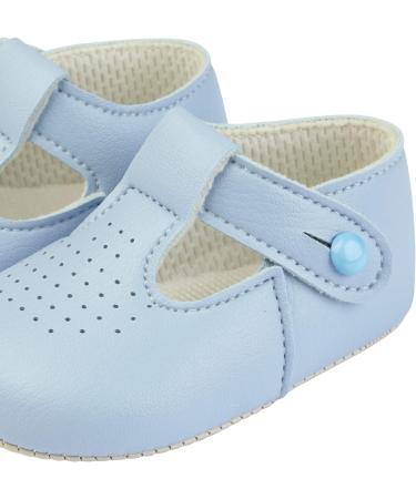 Baypods Baby Shoes: Soft Soled T Bar Style Pre Walker Shoes for Boys & Girls - Sky Blue | Made in England - Buy Online on GoSupps.com