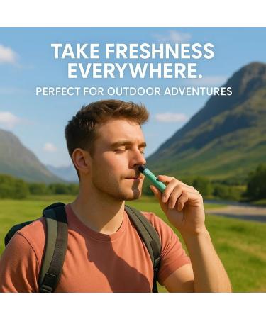 Naz Menthol Herbal Nasal Stick - Spearmint Camphor Eucalyptus Extracts w/Vapor Electric Nasal Inhaler for Aromatherapy ICY Refreshing & Instant Focus Herbal Diffuser Pen - 3Pak Blue Raz Lemonana Miami Ice - Buy Online on GoSupps.com