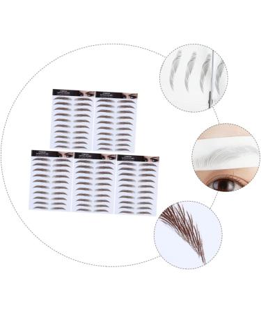 POPETPOP 15 Pcs Eyebrow Stickers Waterproof Stickers Eyebrow Makeup False Eyebrows Cosmetics Sheet 6d Hair - Buy Online on GoSupps.com