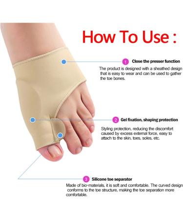 Jinlingnb Toe Spreader for Hallux Valgus | Bunion Splints & Foot Care Tool - Corrector & Protector - Buy Online on GoSupps.com