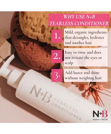 N+B Tearless Collection | Gentle Tear Free Formula | Safe for ALL Ages | Certified Organic Ingredients | USA Made (Conditioner) - Buy Online on GoSupps.com
