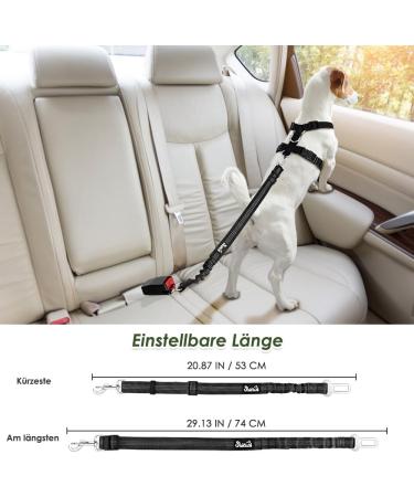 Slowton Dog Harness with Safety Belt for Car - Breathable Latex Puppy Harness Regular Safety Harness for Everyday Sports (Black XXS) - Buy Online on GoSupps.com