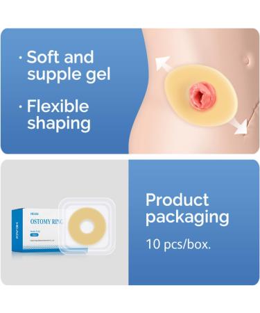 Ostomy Barrier Rings - 10PCs for All Stoma Bags | 4mm Thickness | Secure Fit & Comfort - Buy Online on GoSupps.com