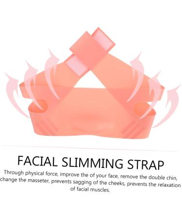 Angoily Silicone Beauty -lifting Artifact Chin Lift Strap Thin Belt Facial Firming Band V Line Belt Anti-aging Facial Silica Gel Pink Small Powder - Buy Online on GoSupps.com