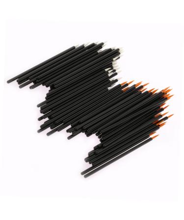 FOYTOKI 100pcs Eye Makeup Tools Eyebrow Brush Applicator Eye Makeup Lash Brush Tool White 10X0.5X0.5cm White