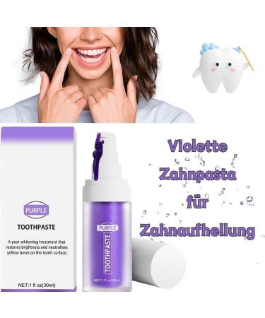 Purple Teeth Whitening Toothpaste | Brighten Your Smile & Eliminate Yellow Stains - Buy Online on GoSupps.com