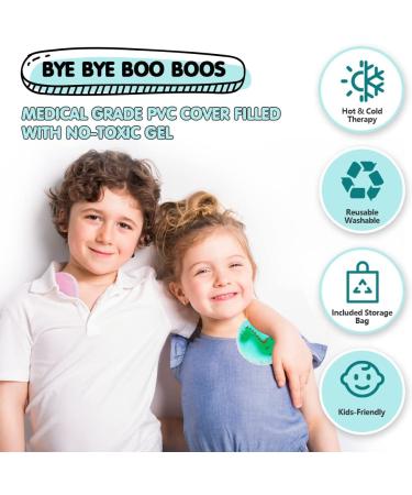 Hilph Kid Ice Pack - Reusable Toddler Gel Cold Pack for Boo Boos, Injuries, Fever, Swelling, Bruises & Wisdom Teeth - 3 Pack - Buy Online on GoSupps.com