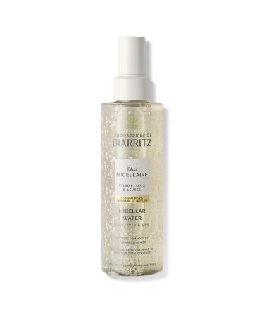 Laboratoires de Biarritz - Eau Micellaire Visage Yeux & L vres - Nettoie D maquille Hydrate et Apaise - Certifi e Bio - Formule Vegan - Fabriqu e en France - 200 ml