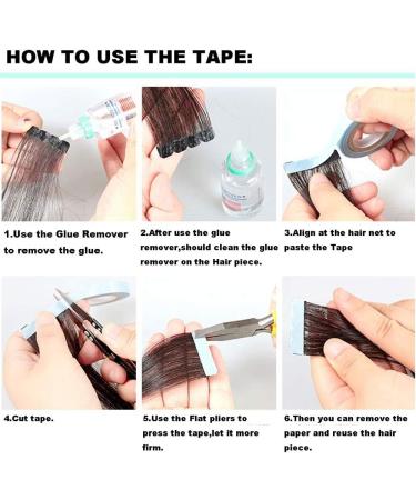 2PCS 0.8CM*3Yard Blue Tape Double Sided Adhesive Roll for Lace Front Wigs - Salon Quality Sticky Tape for Hair Extensions - Buy Online on GoSupps.com