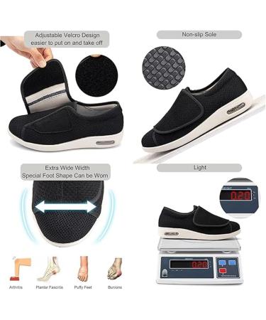 Buy Wygwlg Diabetic Shoes for Women | Adjustable Lightweight Footwear for Edema Bunions & Arthritis | Air Cushion Comfortable Shoes for Swollen Feet Light Gray - Buy Online on GoSupps.com