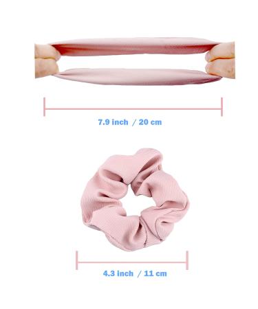 IVARYSS 12 PCS Cute Twill Fabric Hair Scrunchies for Girls and Women - Premium Elastic Bands Ponytail Holders in Color A - Buy Online on GoSupps.com