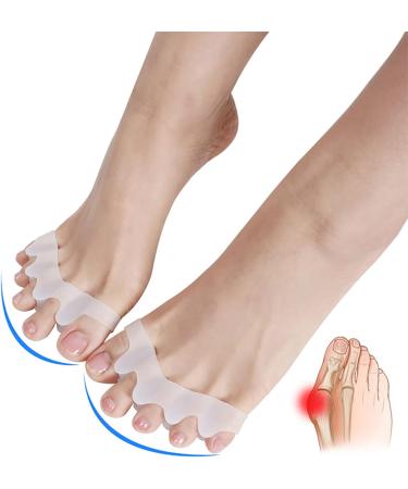ALINZO Bunion Corrector - Slip-Proof Toe Separator & Orthopedic Splint for Big Toe Pain Relief - Unisex (Flesh) - Buy Online on GoSupps.com