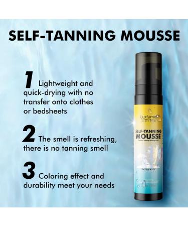 Luxfume Quick Tan Spray | Waterproof Self Tanner - Vegan, Cruelty Free, Streak-Free Tan - Buy Online on GoSupps.com