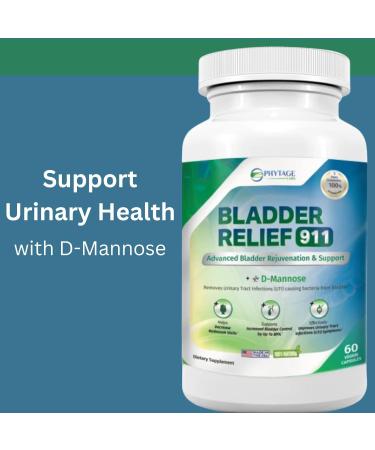 Bladder Relief 911 Detoxifying Strength - for Men and Women Provides Bladder Support 60 Veggie Capsules 60 Count (Pack of 1) - Buy Online on GoSupps.com