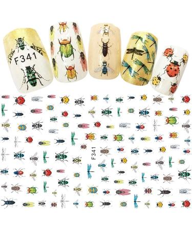 Insect Bee and Dragonfly 3D Nail Sticker Set - Foil Decals Manicure Accessories - Buy Online on GoSupps.com