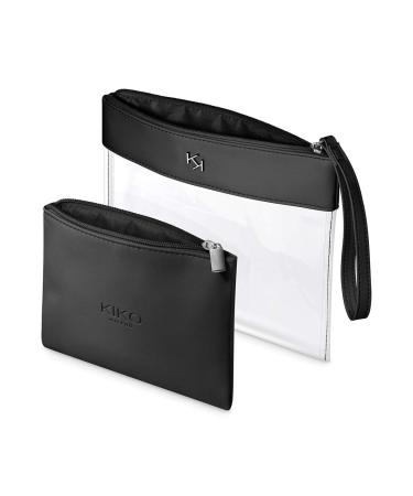 KIKO Milano Transparent Beauty Case 001 | Stylish Transparent Cosmetic Bag with Inner Pouch for Travel & Storage | Worldwide Shipping - Buy Online on GoSupps.com