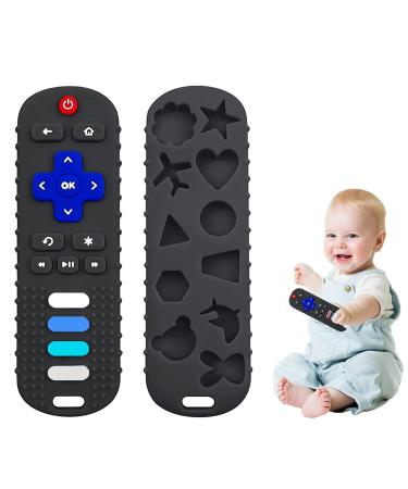 Silicone Baby Teething Toys  Teething Toys for Babies 0-18 Months  Baby Silicone Chew Toys Remote Control Shape Teething Toys BPA Free (Black) - Buy Online on GoSupps.com