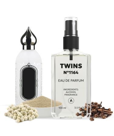 TWINS Impression of Musk Kashmir | Unisex Perfume for Women and Men Eau de Parfum | No.1164 | 3.4 Fl Oz / 100 ml Attar Collection Musk Kashmir Impression