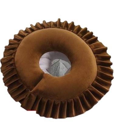 Face Cover Triple Functionality Comfortable Design Versatile Use Easy To Clean Polyester Fiber Material for Travel Home Portable Soft Face Down Pillowcase (Dark Dark Brown - Buy Online on GoSupps.com