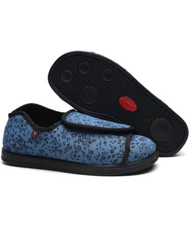 Adjustable Diabetic Slippers for Swollen Feet - Red (26.5cm) - Buy Online on GoSupps.com