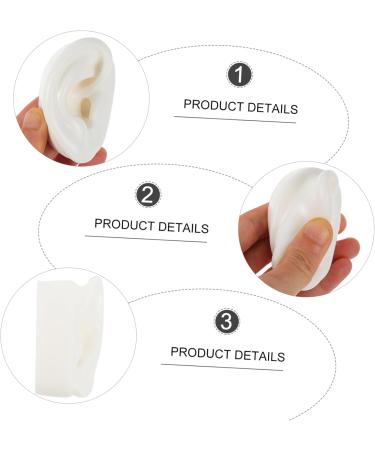 SAFIGLE Artificial Ear Model - 1 Pair Fake Ears for Jewelry Display & Earwax Stencils - 3D Simulator for Kids - Medium Green - Buy Online on GoSupps.com