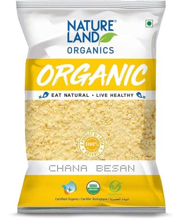 Natureland Organics Chana Besan 500 Gm - Buy Online on GoSupps.com
