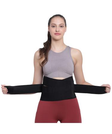 Buy Back Brace for Lower Back Pain Relief - Lumbar Support Belt (Black Medium) | Breathable & Comfortable Design for Men & Women - Buy Online on GoSupps.com